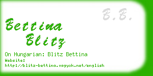 bettina blitz business card